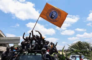 Υποστηρικτές του εκλιπόντος πρωθυπουργού της Κένυας, Ράιλα Οντίνγκα, στο Ναϊρόμπι