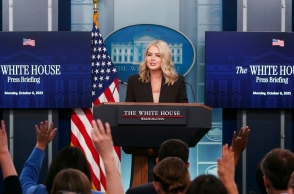 Η εκπρόσωπος Τύπου του Λευκού Οίκου, Κάρολαϊν Λέβιτ