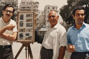 Ο Διονύσης Σαββόπουλος και ο Μάνος Λοΐζος στο Ντορέ