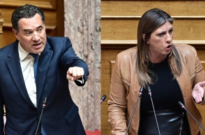 Γεωργιάδης εναντίον Κωνσταντοπούλου: Βιάζει το Κοινοβούλιο, η πιο κακιά γυναίκα