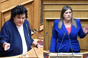 Κόντρα Κανέλλη-Κωνσταντοπούλου στη Βουλή: «Παράσημο η μήνυση» - «Επί χούντας έκανες καριέρα»