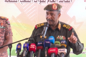 Ο ηγέτης του Σουδάν Άμπντελ Φάταχ αλ Μπουρχάν 