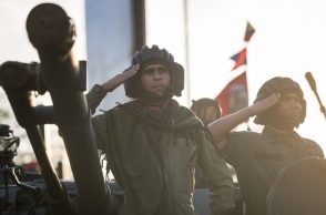 Στρατιωκή παρέλαση στο Καράκας της Βενεζουέλας