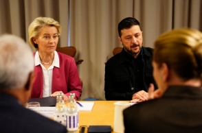 Η Ούρσουλα Φον ντερ Λάιεν με τον Βολοντιμίρ Ζελένσκι