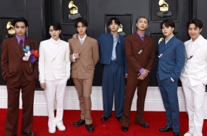 Οι BTS στα 64α βραβεία Grammy στο MGM Grand Garden Arena στο Λας Βέγκας 