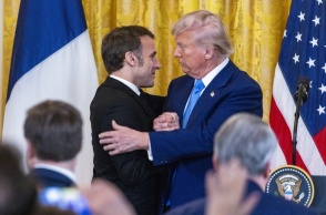 Ντόναλντ Τραμπ και Εμανουέλ Μακρόν