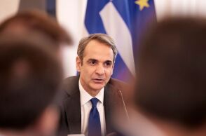 Ο Κυριάκος Μητσοτάκης στο υπουργικό συμβούλιο