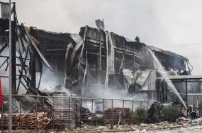 Εγκαταστάσεις Βιολάντα στα Τρίκαλα μετά τη φωτιά 