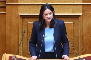 Η υπουργός Εργασίας και Κοινωνικής Ασφάλισης, Νίκη Κεραμέως