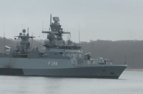 H γερμανική κορβέτα Έμντεν, όπου συνέβη η δολιοφθορά