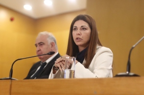 η Υπουργός Παιδείας, Θρησκευμάτων και Αθλητισμού, Σοφία Ζαχαράκη