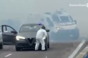 Κινηματογραφική ληστεία στην Ιταλία: Ανατίναξαν θωρακισμένο βαν σε εθνική οδό