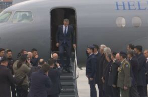 Η άφιξη του Κυριάκου Μητσοτάκη στην Άγκυρα