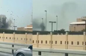 Η στιγμή που ο πύραυλος χτυπά την καρδιά του αμερικανικού στόλου στο Μπαχρέιν