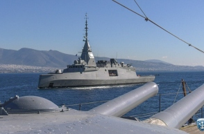 Η φρεγάτα "Κίμων" στο Ναύσταθμο Σαλαμίνας