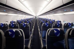 Εσωτερικό αεροσκάφους της Aegean