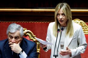 H Τζόρτζια Μελόνι και ο Αντόνιο Ταγιάνι στο ιταλικό κοινοβούλιο