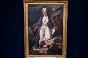 Ο εμβληματικός πίνακας του Ντελακρουά «Η Ελλάδα στα ερείπια του Μεσολογγίου» στο Ξενοκράτειο Αρχαιολογικό Μουσείο