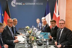 Μακρόν, ,Μέρτζ και Στάρμερ στην πρόσφατη Σύνοδο του Μονάχου