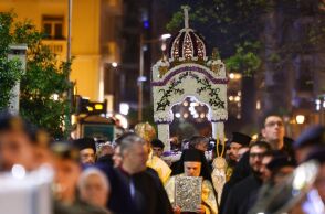 Ακολουθία του Επιταφίου στο Μητροπολιτικό Ναό Αγίου Γρηγορίου του Παλαμά στη Θεσσαλονίκη