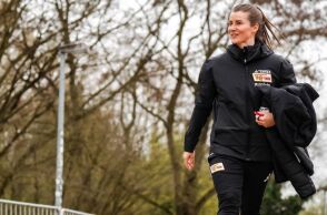 Η προπονήτρια της Ουνιόν Βερολίνου, Μαρία Λουίζ Έτα