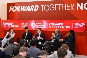 Ο Χάρης Δούκας συμμετείχε στο Global Progressive Mobilisation στη Βαρκελώνη