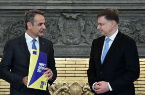 Συνάντηση Μητσοτάκη - Ντομπρόβσκις: Αξιοσημείωτη ανάκαμψη της Ελλάδας από κάθε άποψη 
