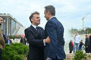 ΕΠΙΣΚΕΨΗ ΤΟΥ ΠΡΩΘΥΠΟΥΡΓΟΎ ΚΥΡΙΑΚΟΥ ΜΗΤΣΟΤΑΚΗ ΚΑΙ ΤΟΥ ΠΡΟΕΔΡΟΥ ΤΗΣ ΓΑΛΛΙΑΣ EMMANUEL MACRON ΣΤΗΝ ΕΚΘΕΣΗ "ΑΝΑΖΗΤΩΝΤΑΣ ΤΗΝ ΑΝΑΤΟΛΗ. ΔΙΑΣΤΑΥΡΟΥΜΕΝΕΣ ΠΟΡΕΙΕΣ ΑΡΧΑΙΟΛΟΓΩΝ" (POOL/ΝΙΚΟΣ ΧΑΛΚΙΟΠΟΥΛΟΣ/ΙΝΤΙΜΕ/EUROKINISSI)