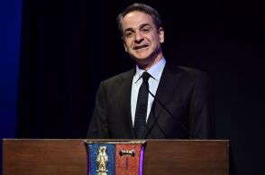 O Κυριάκος Μητσοτάκης στο Κολλέγιο Αθηνών