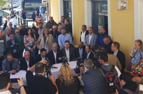«Σφύριξε» το τρένο στη Φλώρινα με επιβάτη τον αναπληρωτή υπουργό Μεταφορών Κ. Κυρανάκη	