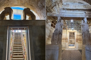 Μενδώνη: Με γοργούς ρυθμούς εξελίσσονται οι εργασίες στον Τύμβο Καστά, στην Αμφίπολη