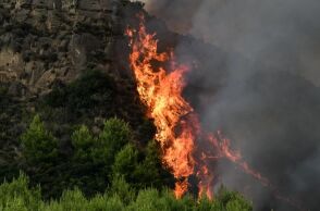 Ηλεία: Μαίνεται ανεξέλεγκτη η φωτιά στο Μουζάκι – Ενισχύθηκαν οι δυνάμεις