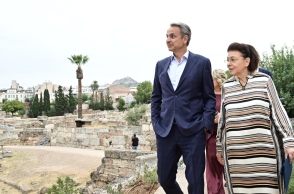 Επίσκεψη Μητσοτάκη στον Κεραμεικό για τα εγκαίνια των έργων αναβάθμισης στον αρχαιολογικό χώρο