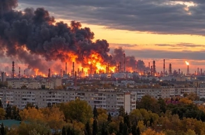 Στις φλόγες το μεγαλύτερο διυλιστήριο της Ρωσίας μετά από ουκρανικό χτύπημα - Βίντεο