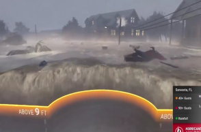 Προσομοίωση δείχνει τις καταστροφές που θα αφήσει στο διάβα του ο κυκλώνας Μίλτον 