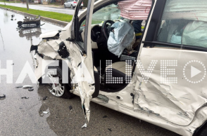 Καραμπόλα τριών οχημάτων στην Πατρών–Πύργου: Επτά τραυματίες, ανάμεσά τους και δύο παιδιά