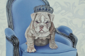 Έργο της Σοφίας Φωτιάδου από την ομαδική έκθεση  «Art  Your Pet», Εικαστικός Κύκλος  Sianti  Gallery 