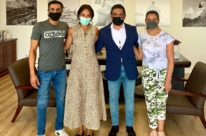 Η Αλία και ο Ιμπραήμ μαζί με την Δόμνα Μιχαηλίδου και τον Γιώργο Σταμάτη