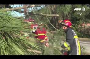 'Zombie' Storm Leslie Smashes Into Portugal