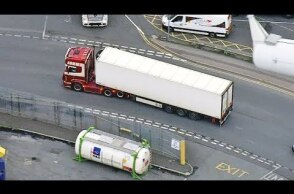 Lorry carrying 39 bodies caught on CCTV arriving in Essex