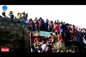 Aircraft with about 17 people on board crashed into homes in DR Congo