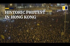 Historic protest in Hong Kong