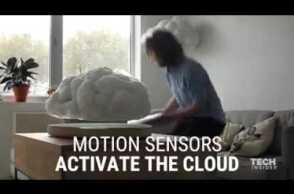 This levitating indoor cloud actually has its own lightning.