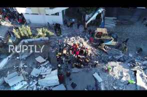 Albania: Drone footage captures earthquake aftermath amid Durres rescue ops