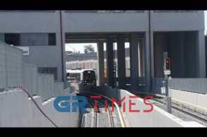 Το μέτρο Θεσσαλονίκης σε κίνηση για πρώτη φορά