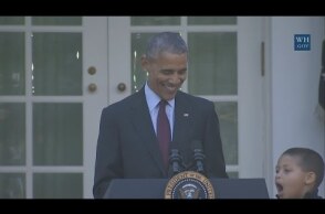 Obama's best dad jokes from final Thanksgiving turkey pardoning