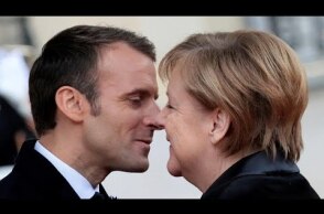 Watch: Elderly woman confuses Merkel for 'Madame Macron'