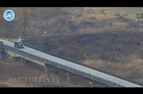 Dramatic video shows escape, shooting of North Korean defector