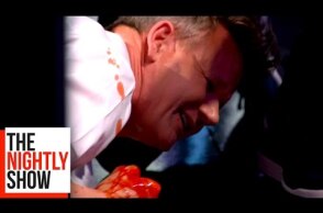Gordon Ramsay Cuts His Finger in a Blender!