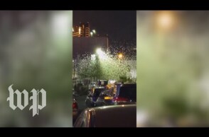 Watch a massive grasshopper migration swarm parts of Las Vegas